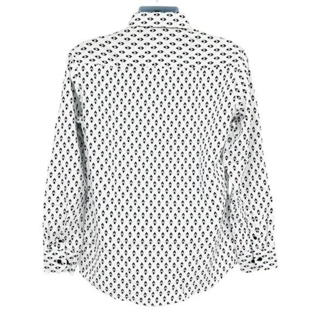 NWT Silver Stone Geo Collection Men's‎ Shirt Large Modern Fit Button Down $149